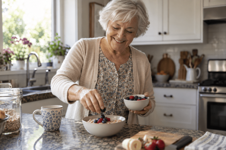 our favorite senior Mary Edgeware engaging in one of he favorite activities of daily living.